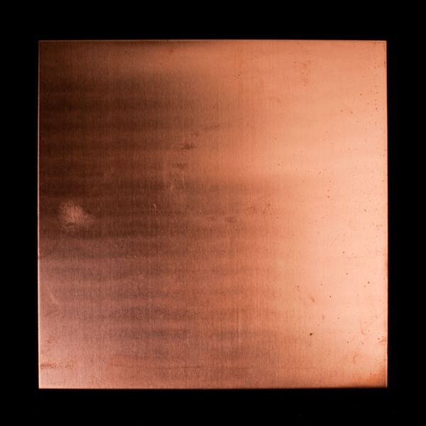 Plaque de cuivre plate 90 x 90 x 1,5 mm